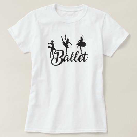 3 T - Shirt Ballerinas (Design vorne)