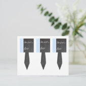 3 Tafel Blue Cup Cake Picks Postkarte (Stehend Vorderseite)