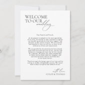 3 Tage Hochzeitsreise Elegantes, modernes Programm (Vorderseite)