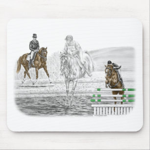 3-tägige Eventing Pferdekombiniertes Training Mousepad