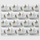 3-tägige Pferderennausbildung kombiniert Geschenkpapier (Flach)