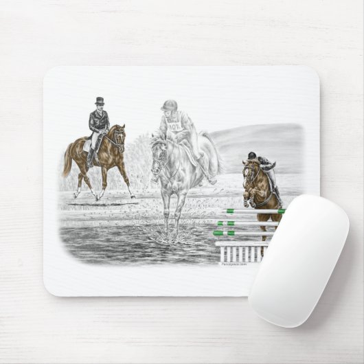 3-tägige Pferderennausbildung kombiniert Mousepad (Mit Mouse)