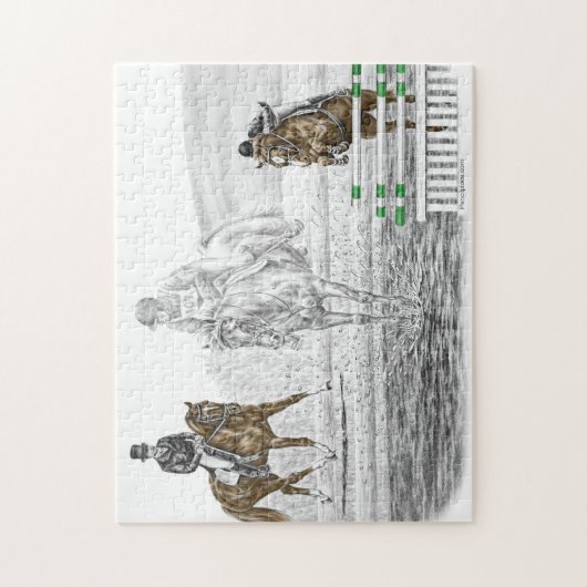 3-tägige Pferderennausbildung kombiniert Puzzle (Vertikal)