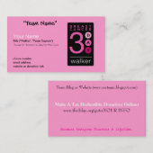 3-tägige Visitenkarten Visitenkarte (Vorne/Hinten)