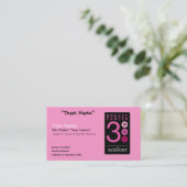 3-tägige Visitenkarten Visitenkarte (Stehend Vorderseite)