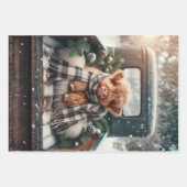3-teiliges Geschenkpapier Decoupage Highland-Kuh Set (Vorderseite 3)