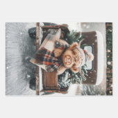 3-teiliges Geschenkpapier Decoupage Highland-Kuh Set (Vorderseite)