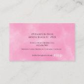 3 Tier Pink Modernes Kuchenbackgeschäft Visitenkarte (Rückseite)