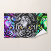 3 Tigerköpfe Badetücher - Tiger Heads Handtuch Set (Handtuch)