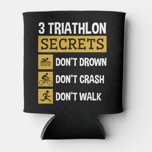 3 Triathlon Secrets Don't Drown Crash Walk Dosenkühler (Vorderseite)