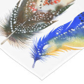 3 Tribal Feathtern Muster Großer Tischläufer (Ecke)