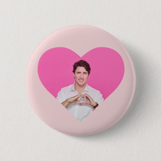 <3 Trudeau-Knopf Button (Vorderseite)