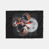 3 Truthühner heulen auf dem Mond Witzige Türkei Ja Fleecedecke (Vorderseite (Horizontal))