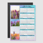 3 Tulip Image At a Glance Calendar Magneteinladung (Vorne/Hinten)