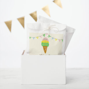 3 Tüten Spaß 3. Geburtstags-Eiscreme-Party  Geschenktütchen