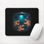 3 Ufo Baby Hip Funny Hiptamus Graphic Animal Lover Mousepad (Mit Mouse)