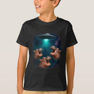 3 Ufo Baby Hüfte Lustiger Hiptamus Grafik Tierlieb T-Shirt