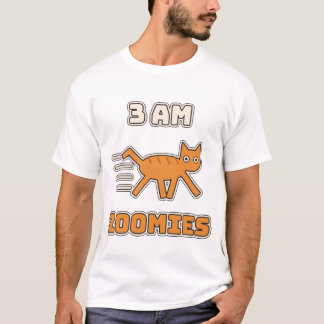 3 Uhr nachts Zoomies Lustige Chaotische Katze T-Shirt