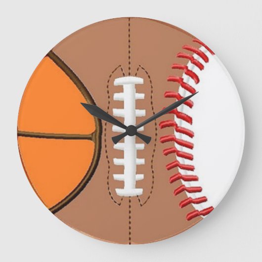 3 Uhr "Sport Ball Wall" (Vorderseite)