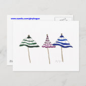 3 Umbrellas Postkarte (Vorne/Hinten)