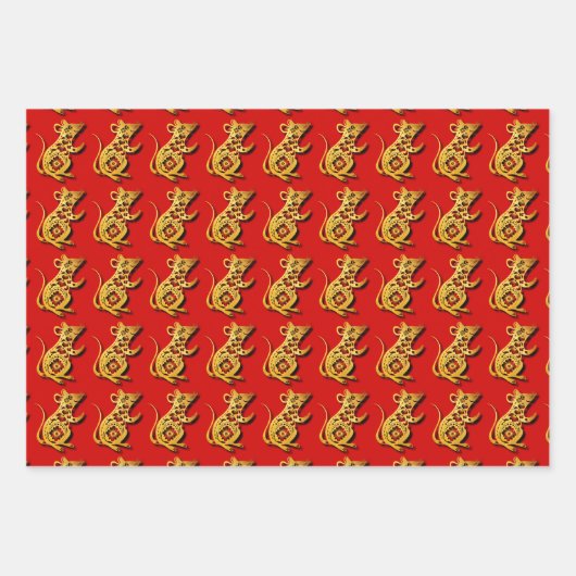 3 Umschlagpapier Chinesischer Rat Papier geschnitt (Vorderseite)