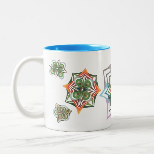 3- und 4-leaf Kleeblatt Tasse der Blumenkunst (Links)