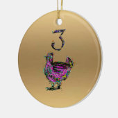 3. und 4. Tagesweihnachtsdekoration Keramik Ornament (Links)