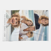 3 Uneven FotoCollage - Funky Quadrilateral Art Geschirrtuch (Horizontal)