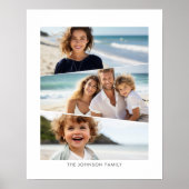 3 Uneven FotoCollage - Funky Quadrilateral Art Poster (Vorne)