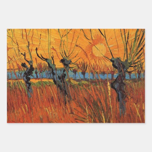 3 Unterschiedliche Szenen mit Sonnen von Vincent v Geschenkpapier Set (Vorderseite 3)