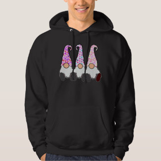 3 Valentine Gnomes Niedlich Elves Hearts Liebe Nor Hoodie
