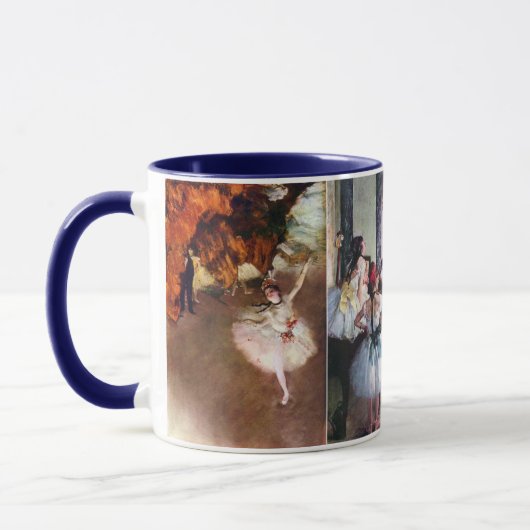 3 Verschiedene Ballerinas von Edgar Degas Tasse (Links)