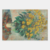 3 Verschiedene Blume Bilder von Claude Monet Geschenkpapier Set (Vorderseite 2)
