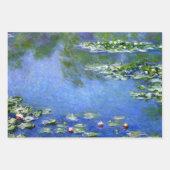 3 Verschiedene Blume Gemälde von Claude Monet Wrap Geschenkpapier Set (Vorderseite 3)