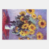 3 Verschiedene Blume von Claude Monet Geschenkpapier Set (Vorderseite 2)