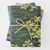 3 Verschiedene Blume von Claude Monet Geschenkpapier Set (Beispiel)