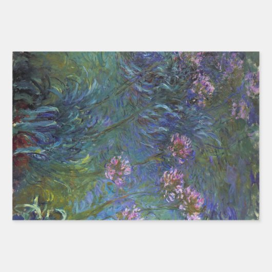 3 verschiedene Gartenszenen, Giverny von Claude Mo Geschenkpapier Set (Vorderseite 3)