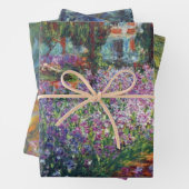 3 verschiedene Gartenszenen, Giverny von Claude Mo Geschenkpapier Set (Beispiel)