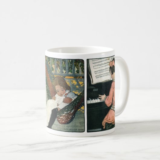 3 Verschiedene Illustrationen von Jessie Willcox S Kaffeetasse (VorderseiteRechts)