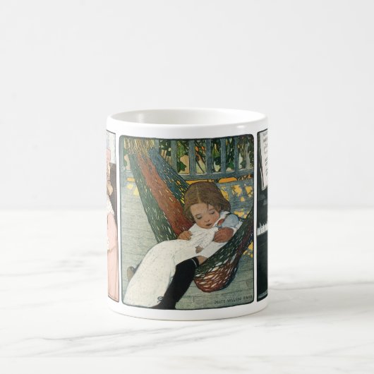 3 Verschiedene Illustrationen von Jessie Willcox S Kaffeetasse (Mittel)