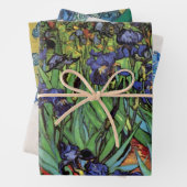 3 verschiedene irische Blume von Vincent van Gogh Geschenkpapier Set (Beispiel)