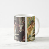 3 verschiedene junge Mädchen am Piano von Renoir Kaffeetasse (VorderseiteRechts)