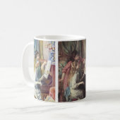 3 verschiedene junge Mädchen am Piano von Renoir Kaffeetasse (Vorderseite Links)
