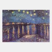 3 verschiedene Seascape-Bilder von Vincent van Gog Geschenkpapier Set (Vorderseite)