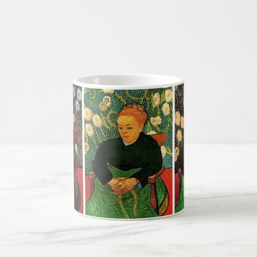 3 verschiedene Van Gogh Portraits von Augustine Ro Kaffeetasse (Mittel)