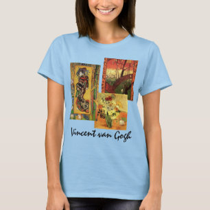 3 verschiedene Van Gogh Vintage japanische Kunst T-Shirt