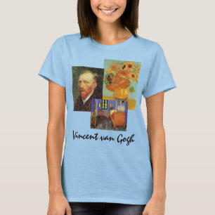 3 verschiedene Vintage Gemälde von Van Gogh Art T-Shirt