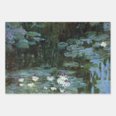 3 verschiedene Wasserlilien Blume von Claude Monet Geschenkpapier Set (Vorderseite 2)