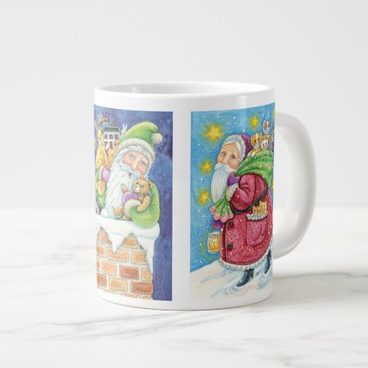 3 Verschiedene Weihnachtsgeschenke des Cartoon Jumbo-Tasse (Vorderseite Rechts)