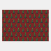 3 Verschiedene Weihnachtswintermuster Geschenkpapier Set (Vorderseite 2)